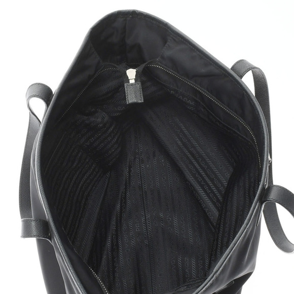 Prada Hardware Nylon Tote Bag Black Silver - Picture 9 of 10